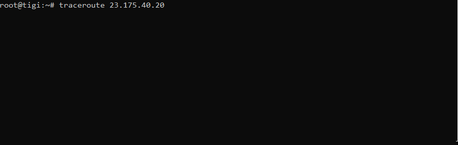 traceroute en terminal