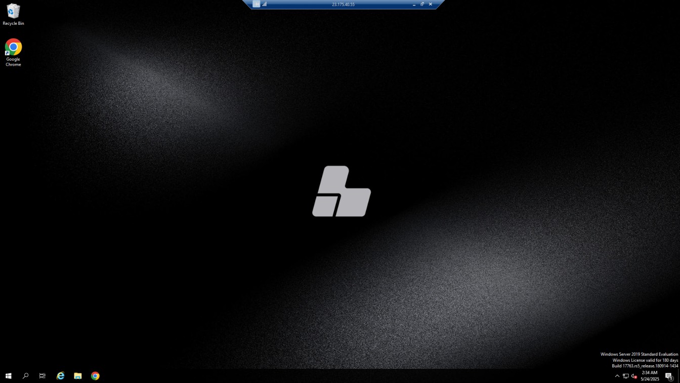 Servidor Windows conectado